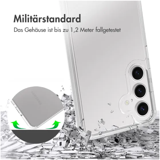 Accezz Xtreme Impact Backcover voor Samsung Galaxy S25 Transparant