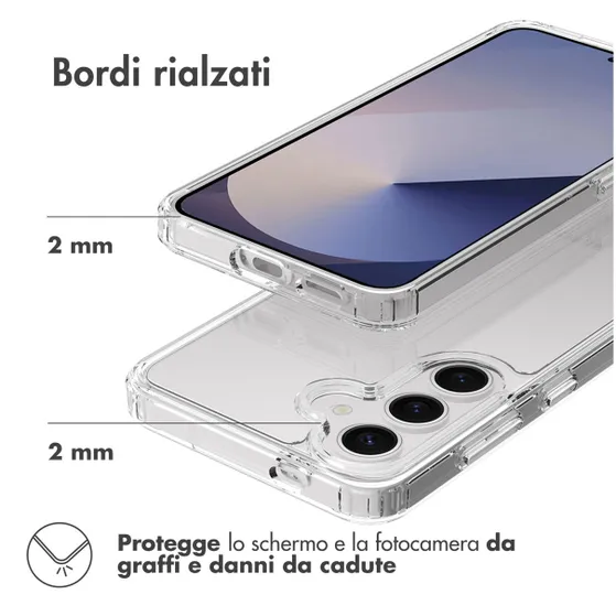 Accezz Xtreme Impact Backcover voor Samsung Galaxy S25 Transparant