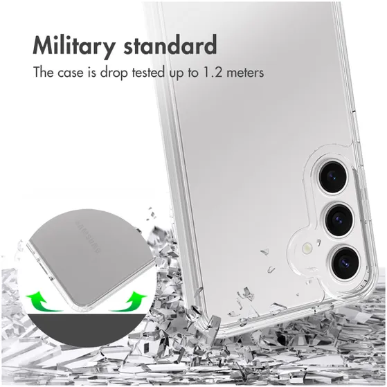 Accezz Xtreme Impact Backcover voor Samsung Galaxy S25 Transparant