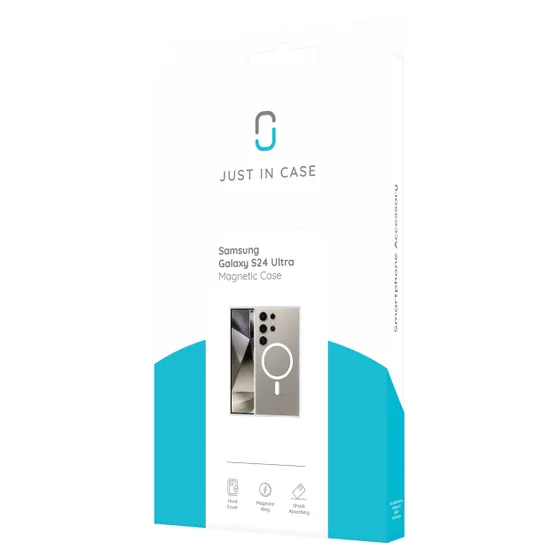 Just in Case Soft TPU Case MagSafe voor Samsung S24 Ultra Transparant
