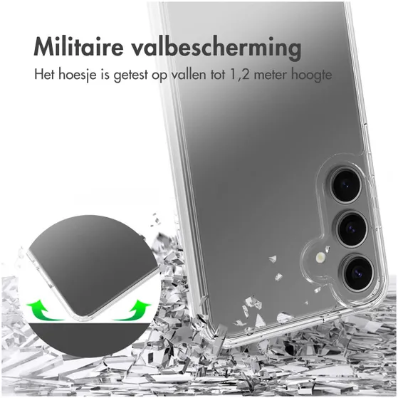 Accezz Xtreme Impact Backcover voor Samsung Galaxy S25 Plus Transparant