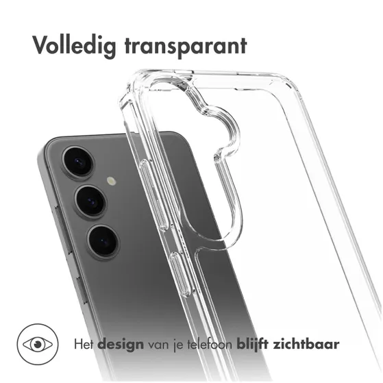 Accezz Xtreme Impact Backcover voor Samsung Galaxy S25 Plus Transparant