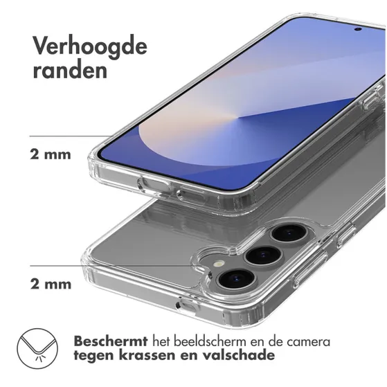 Accezz Xtreme Impact Backcover voor Samsung Galaxy S25 Plus Transparant