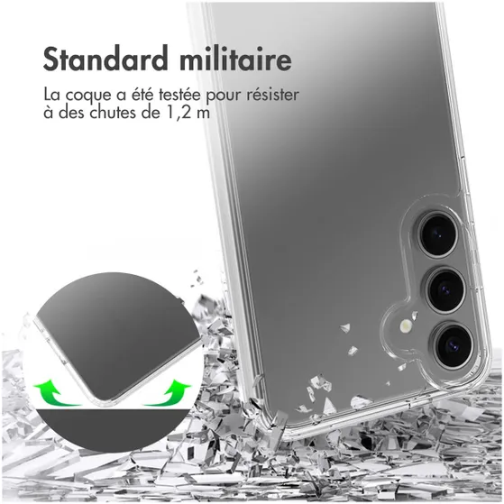Accezz Xtreme Impact Backcover voor Samsung Galaxy S25 Plus Transparant