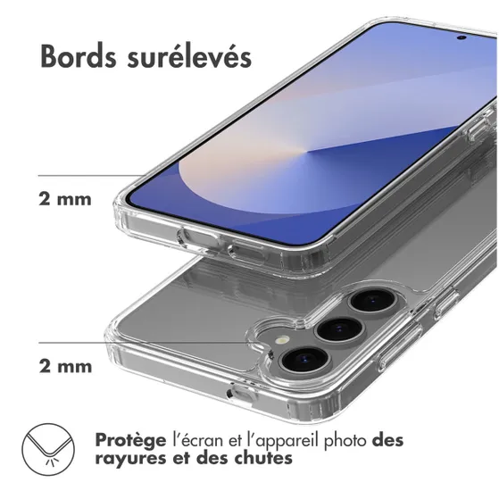 Accezz Xtreme Impact Backcover voor Samsung Galaxy S25 Plus Transparant