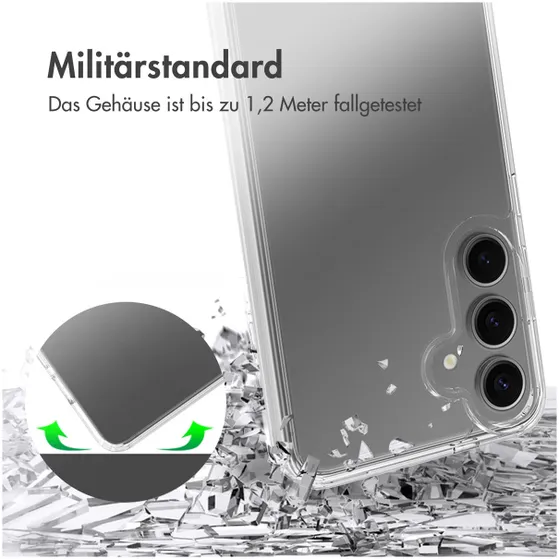 Accezz Xtreme Impact Backcover voor Samsung Galaxy S25 Plus Transparant