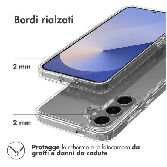 Accezz Xtreme Impact Backcover voor Samsung Galaxy S25 Plus Transparant