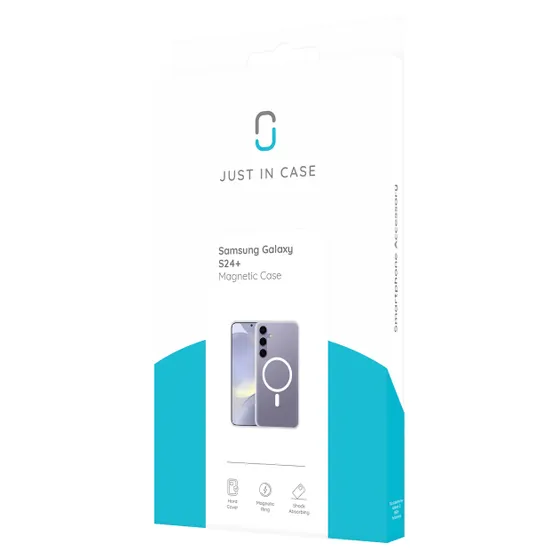 Just in Case Soft TPU Case MagSafe voor Samsung S24+ Transparant