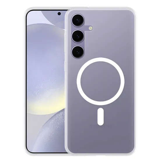 Just in Case Soft TPU Case MagSafe voor Samsung S24+ Transparant