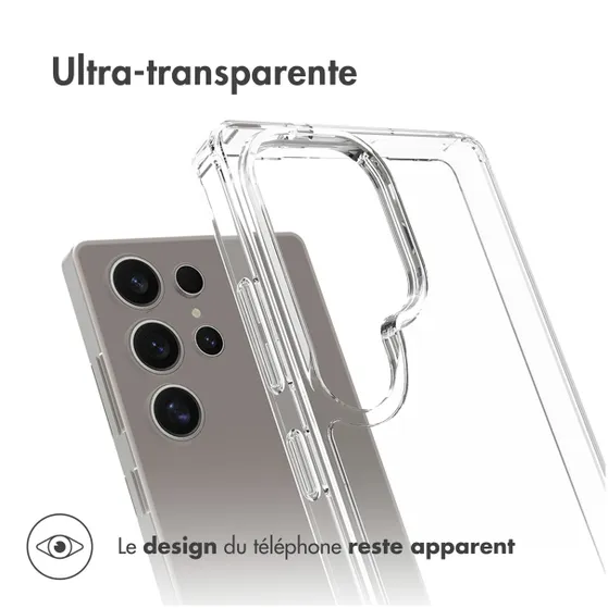 Accezz Xtreme Impact Backcover voor Samsung Galaxy S25 Ultra Transparant