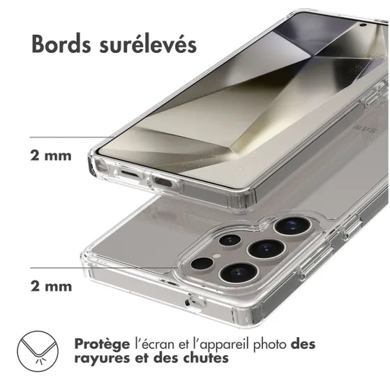 Accezz Xtreme Impact Backcover voor Samsung Galaxy S25 Ultra Transparant