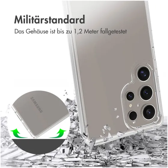 Accezz Xtreme Impact Backcover voor Samsung Galaxy S25 Ultra Transparant