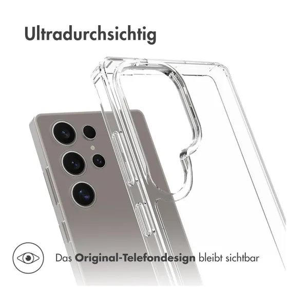 Accezz Xtreme Impact Backcover voor Samsung Galaxy S25 Ultra Transparant