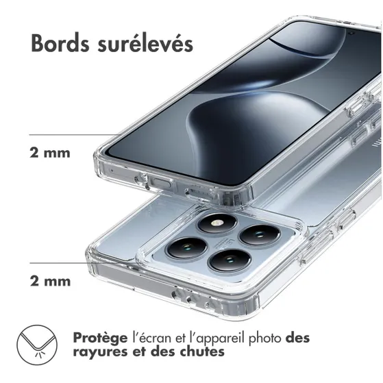 Accezz Xtreme Impact Backcover voor Xiaomi 14T Transparant