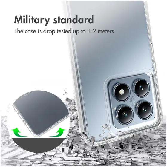 Accezz Xtreme Impact Backcover voor Xiaomi 14T Transparant