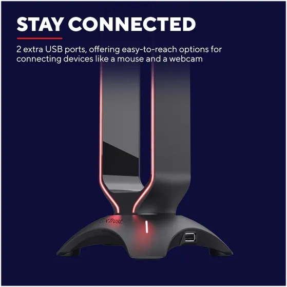 Trust GXT265 CINTAR RGB HEADSET STAND Zwart