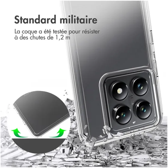 Accezz Xtreme Impact Backcover voor Xiaomi 14T Pro Transparant