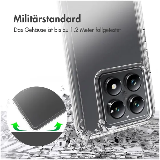 Accezz Xtreme Impact Backcover voor Xiaomi 14T Pro Transparant