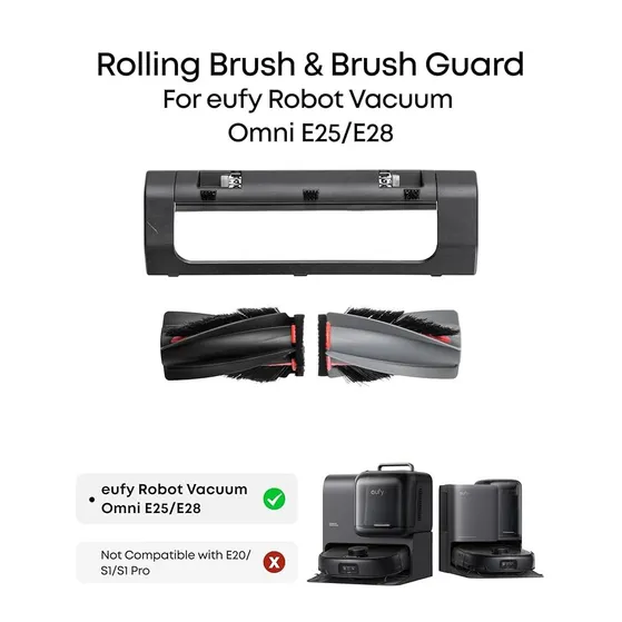Eufy S1 Series - Rolling Brush & Brush Guard (1 set)