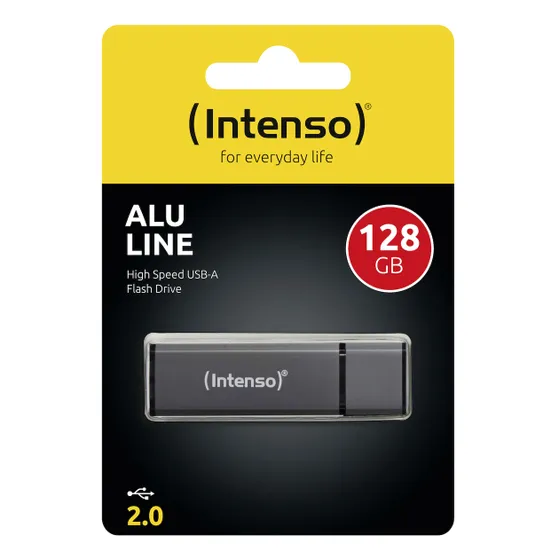 Intenso Alu Line 128GB (USB 2.0) Grijs