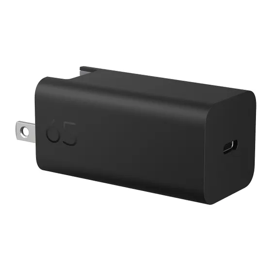 HP 65W GaN Wall Charger oplader Zwart