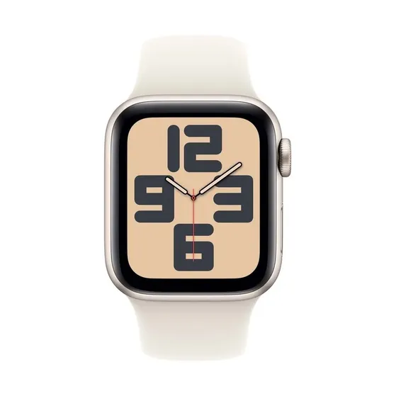 Apple Watch SE GPS 40mm Aluminium Case met Sport Band - S/M Starlight