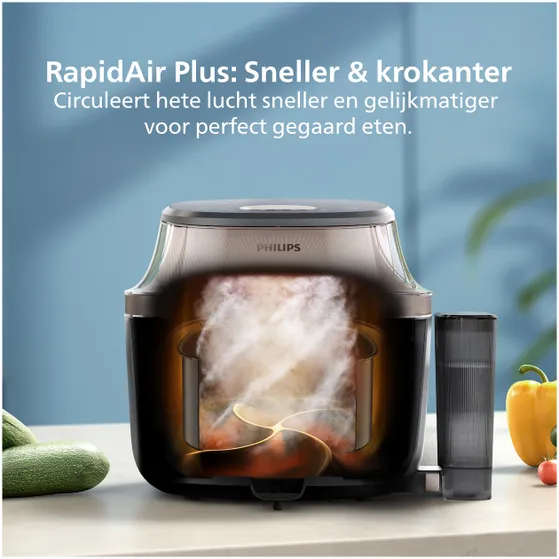 Philips 5000-serie met stoomfunctie - NA547/07 Zwart