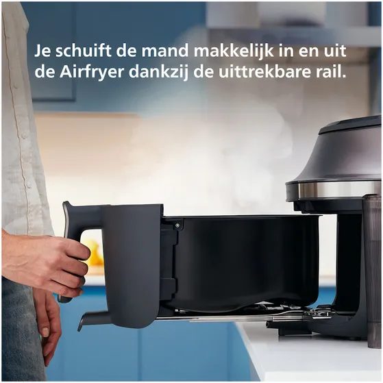 Philips 5000-serie met stoomfunctie - NA547/07 Zwart