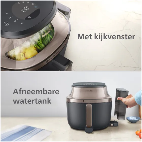 Philips 5000-serie met stoomfunctie - NA547/07 Zwart