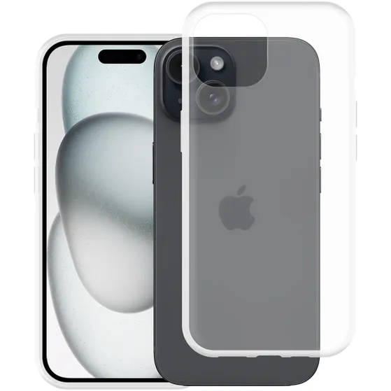 Just in Case Soft TPU Case voor Apple iPhone 15 Transparant