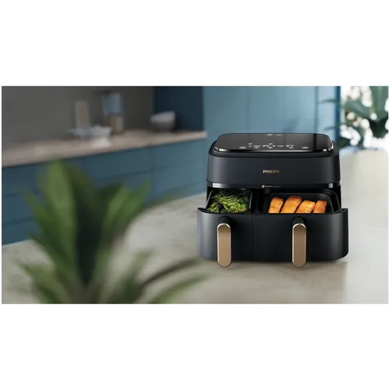 Philips NA352/04 Dual Basket Zwart