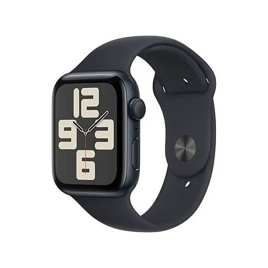 Apple Watch SE GPS 44mm Aluminium Case met Sport Band - M/L Middernacht