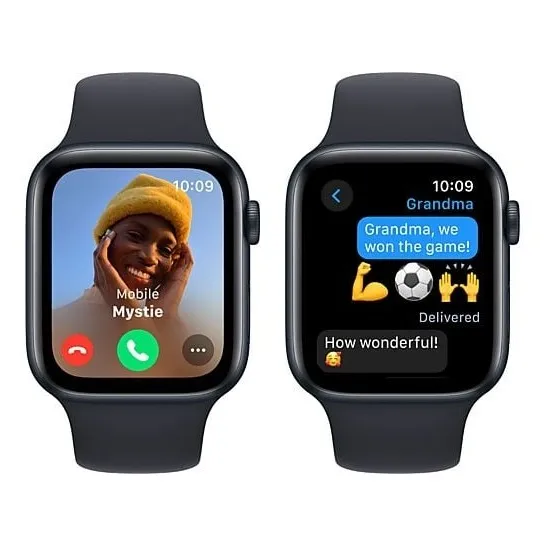 Apple Watch SE GPS 44mm Aluminium Case met Sport Band - M/L Middernacht