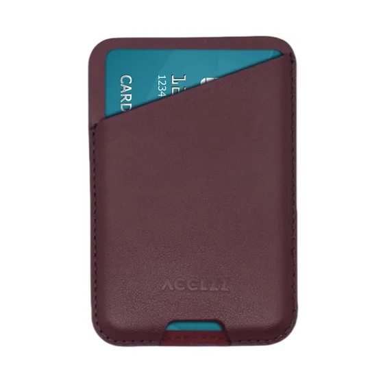 Accezz Accezz Leather Cardholder MagSafe - Kaarthouder met MagSafe - Heath Purple Paars