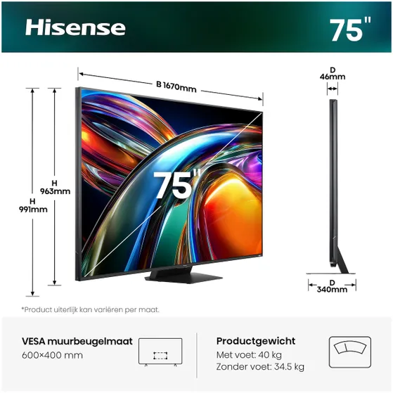 Hisense RGB MINI LED 75UR9S (2026)