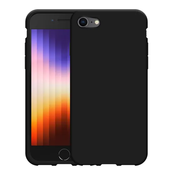 Just in Case Soft TPU Case voor Apple iPhone SE 2022 Zwart
