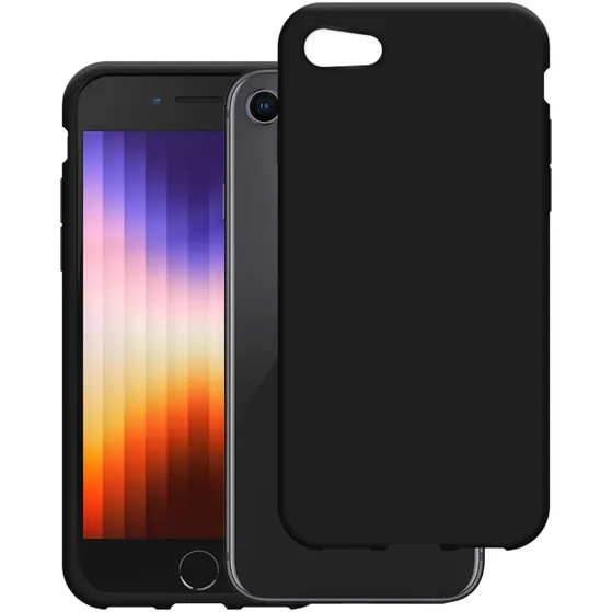 Just in Case Soft TPU Case voor Apple iPhone SE 2022 Zwart