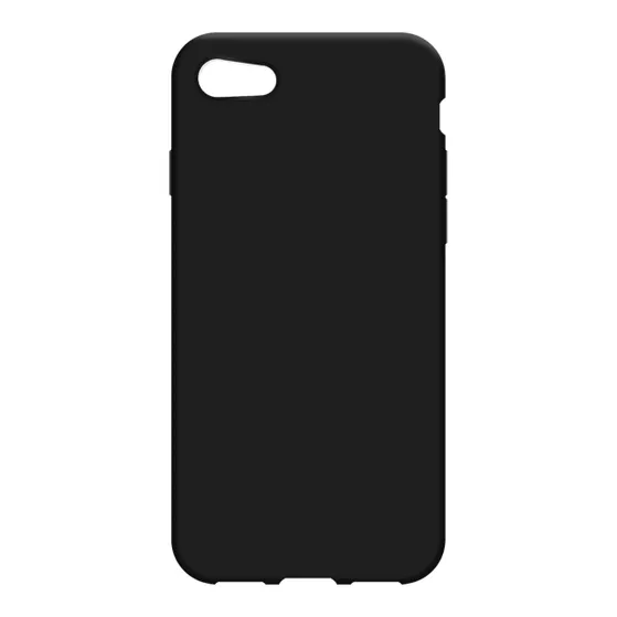 Just in Case Soft TPU Case voor Apple iPhone SE 2022 Zwart