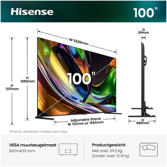 Hisense RGB MINI LED 100UR8S (2026)