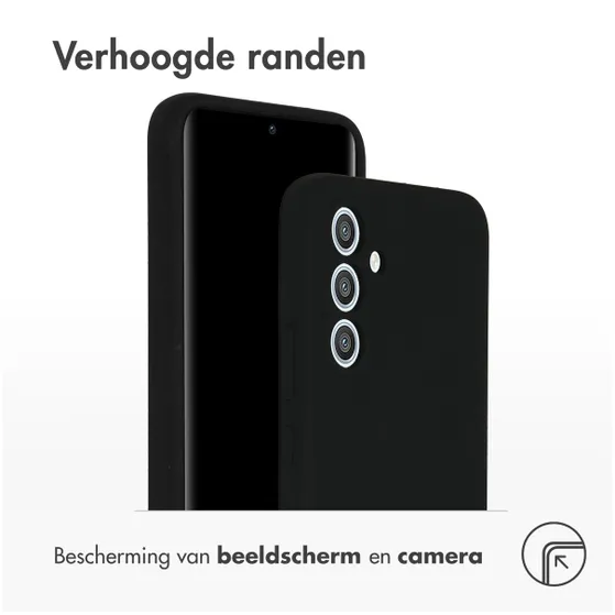 Accezz Liquid Silicone Backcover Samsung Galaxy A54 (5G) Zwart