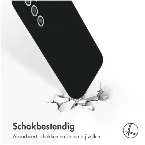 Accezz Liquid Silicone Backcover Samsung Galaxy A54 (5G) Zwart