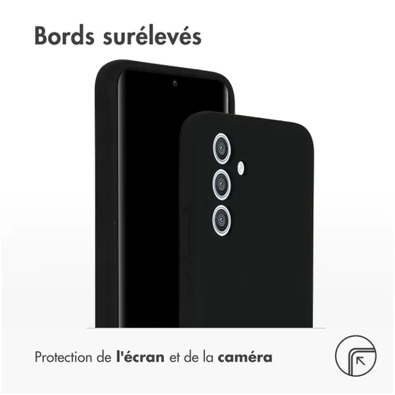 Accezz Liquid Silicone Backcover Samsung Galaxy A54 (5G) Zwart