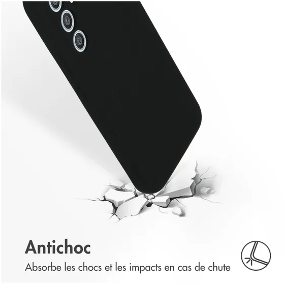 Accezz Liquid Silicone Backcover Samsung Galaxy A54 (5G) Zwart