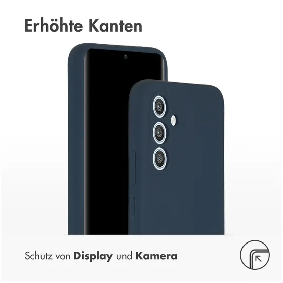 Accezz Liquid Silicone Backcover Samsung Galaxy A54 (5G) Donkerblauw