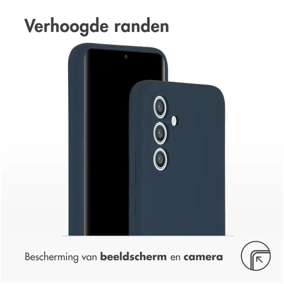 Accezz Liquid Silicone Backcover Samsung Galaxy A54 (5G) Donkerblauw