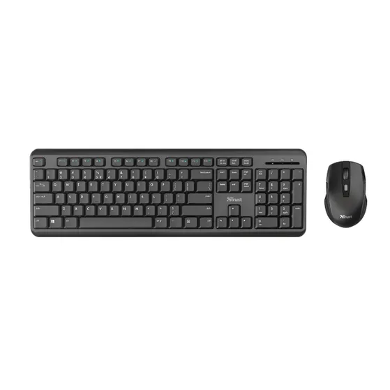 Trust TKM-350 WIRELESS KEYBOARD & MOUSE US Zwart