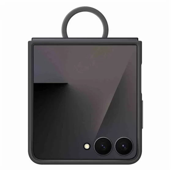 Samsung Ring Case (Silicone) voor Samsung Galaxy Z Flip7 5G Zwart