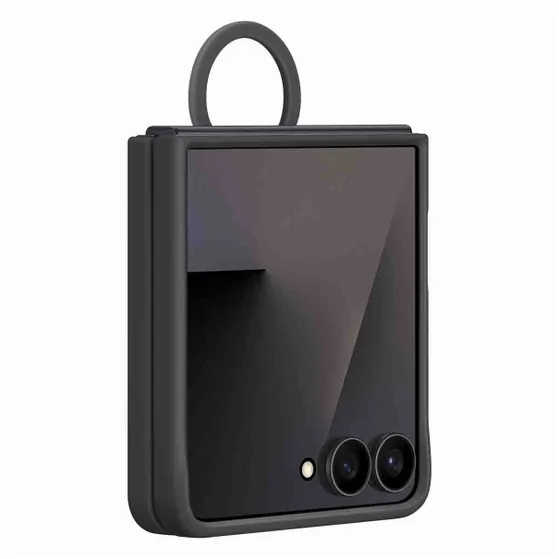 Samsung Ring Case (Silicone) voor Samsung Galaxy Z Flip7 5G Zwart