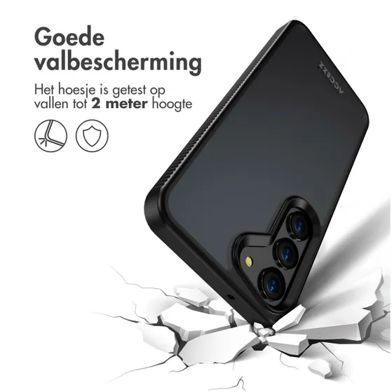 Accezz Rugged Frosted Backcover Samsung Galaxy S23 Zwart