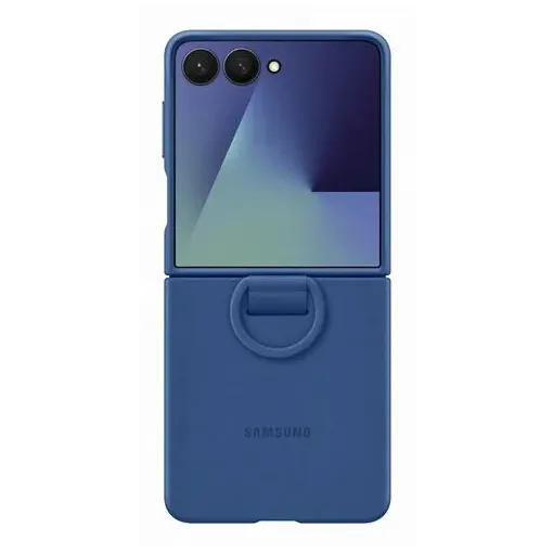Samsung Ring Case (Silicone) voor Samsung Galaxy Z Flip7 5G Blauw